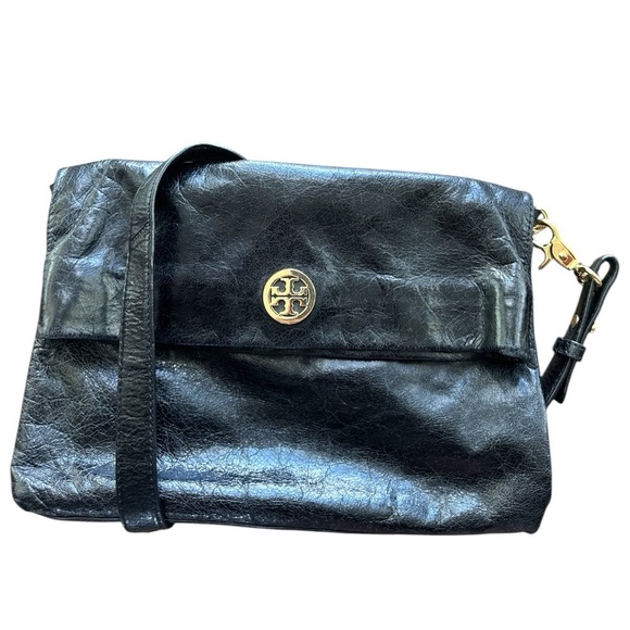 Tory Burch Black Leather Shoulder / Crossbody Bag 🌺 - Picture 1 of 8